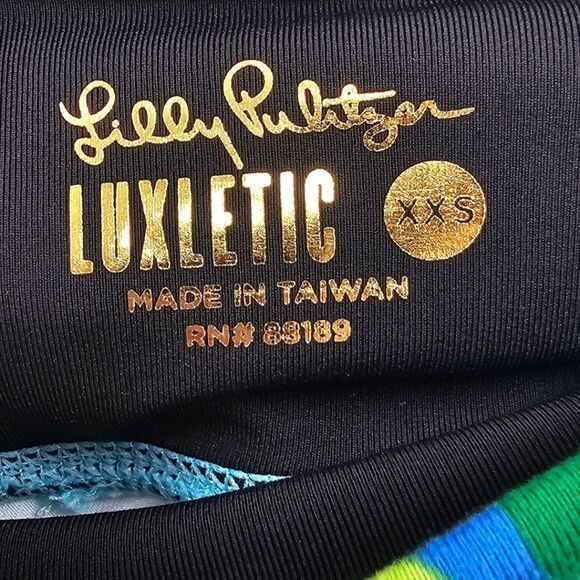 Lilly Pulitzer Womens XXS Luxletic  Weekender Crop Legging You Me and Giraffe - Picture 5 of 6